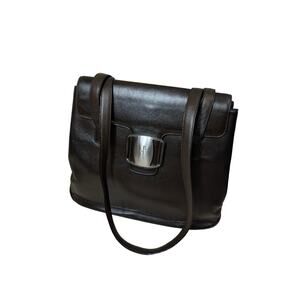 Salvatore Ferragamo VTG Leather Shoulder Bag – Chocolate